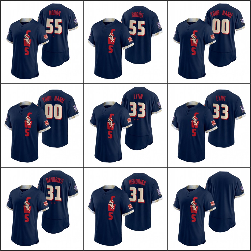 ChicagoWhite Sox #55 Carlos Rodon 33 Lance Lynn 31 Liam Hendriks Men Women Youth 2021 All-Star GameReplicaAuthentic Custom Navy Jersey
ChicagoWhite Sox #55 Carlos Rodon 33 Lance Lynn 31 Liam Hendriks Men Women Youth 2021 All-Star GameReplicaAuthentic Custom Navy Jersey