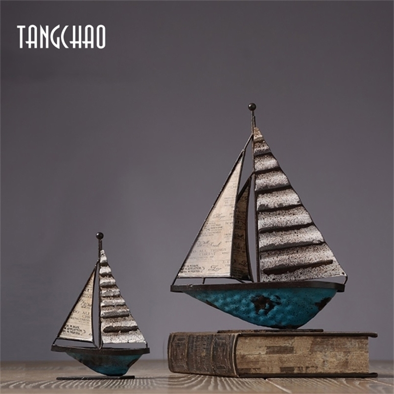 Home Decor Retro Sailboat Model Figurines For Interior Living Room Office Decoration Ornaments Iron Boat Figurine Sculpture Gift 211108
Home Decor Retro Sailboat Model Figurines For Interior Living Room Office Decoration Ornaments Iron Boat Figurine Sculpture Gift 211108