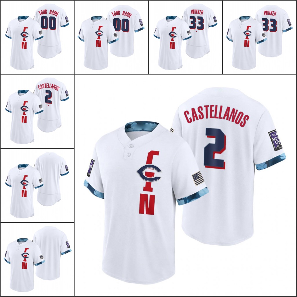 CincinnatiReds #33 Jesse Winker 2 Nick Castellanos Men Women Youth 2021 All-Star GameReplicaAuthentic Custom White Jersey, Black
CincinnatiReds #33 Jesse Winker 2 Nick Castellanos Men Women Youth 2021 All-Star GameReplicaAuthentic Custom White Jersey, Black