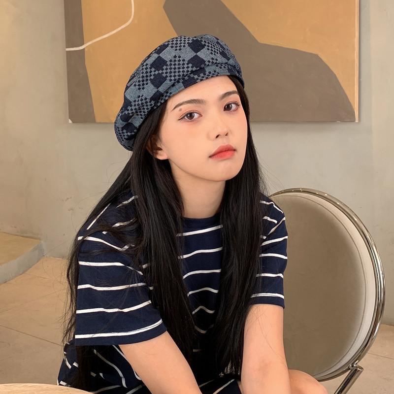 Berets 2022 Spring Autumn Women's Japanese Personality Fashion Denim Beret Couple South Korea Ins Wind Retro Painter Hat Pumpkin, Dark blue
Berets 2022 Spring Autumn Women's Japanese Personality Fashion Denim Beret Couple South Korea Ins Wind Retro Painter Hat Pumpkin, Dark blue