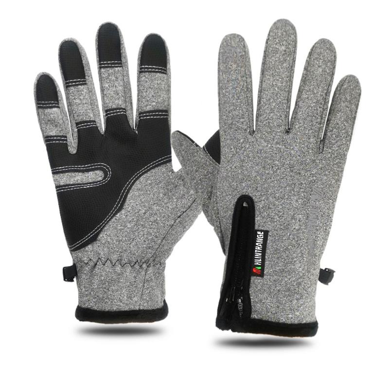 Sports Gloves Waterproof Glove All Fingers Touchscreen Nylon Zipper Warm Fluff Winter Cycling Climbing For Men, Black 
Sports Gloves Waterproof Glove All Fingers Touchscreen Nylon Zipper Warm Fluff Winter Cycling Climbing For Men, Black