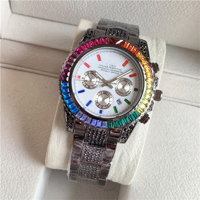 Fashion watch full diamond watchs stainless steel automatic quartz core Wristwatches 43, Slivery;brown
Fashion watch full diamond watchs stainless steel automatic quartz core Wristwatches 43, Slivery;brown