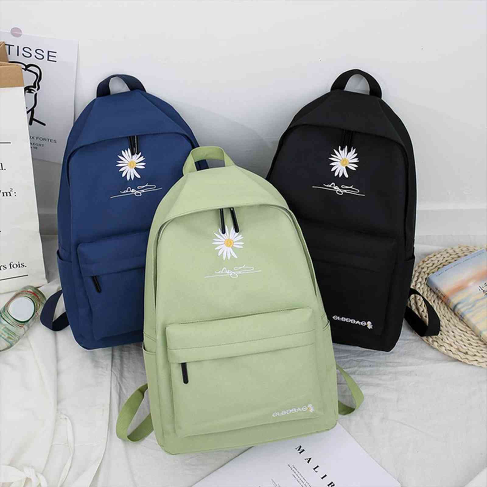 canvas women backpack shoulder bag daisy flower embroidery school for teenage girl student travel mochila bagpack
canvas women backpack shoulder bag daisy flower embroidery school for teenage girl student travel mochila bagpack