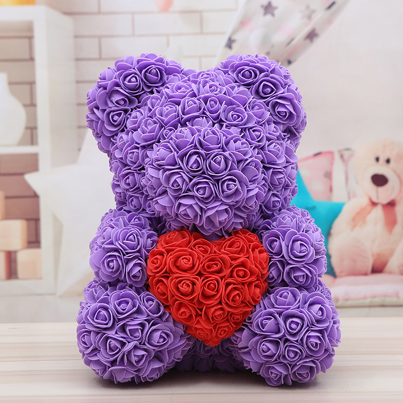 Fast Delivery PE Plastic Artificial Flowers Rose Bear Foam Rose Flower Teddy Bear Valentines Day Gift Birthday Party Spring Decoration от DHgate WW