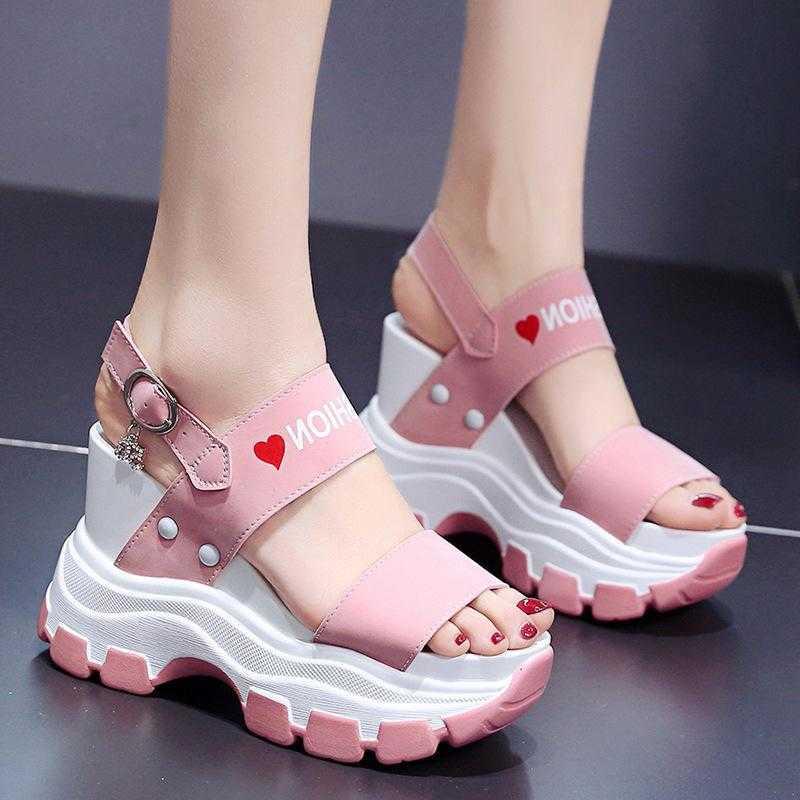 Sandals Slope Heel Sandals, Fairy Style, Style Of Net Red Muffin, Thick Soled Open Toe High Heels In Summer, Black
Sandals Slope Heel Sandals, Fairy Style, Style Of Net Red Muffin, Thick Soled Open Toe High Heels In Summer, Black