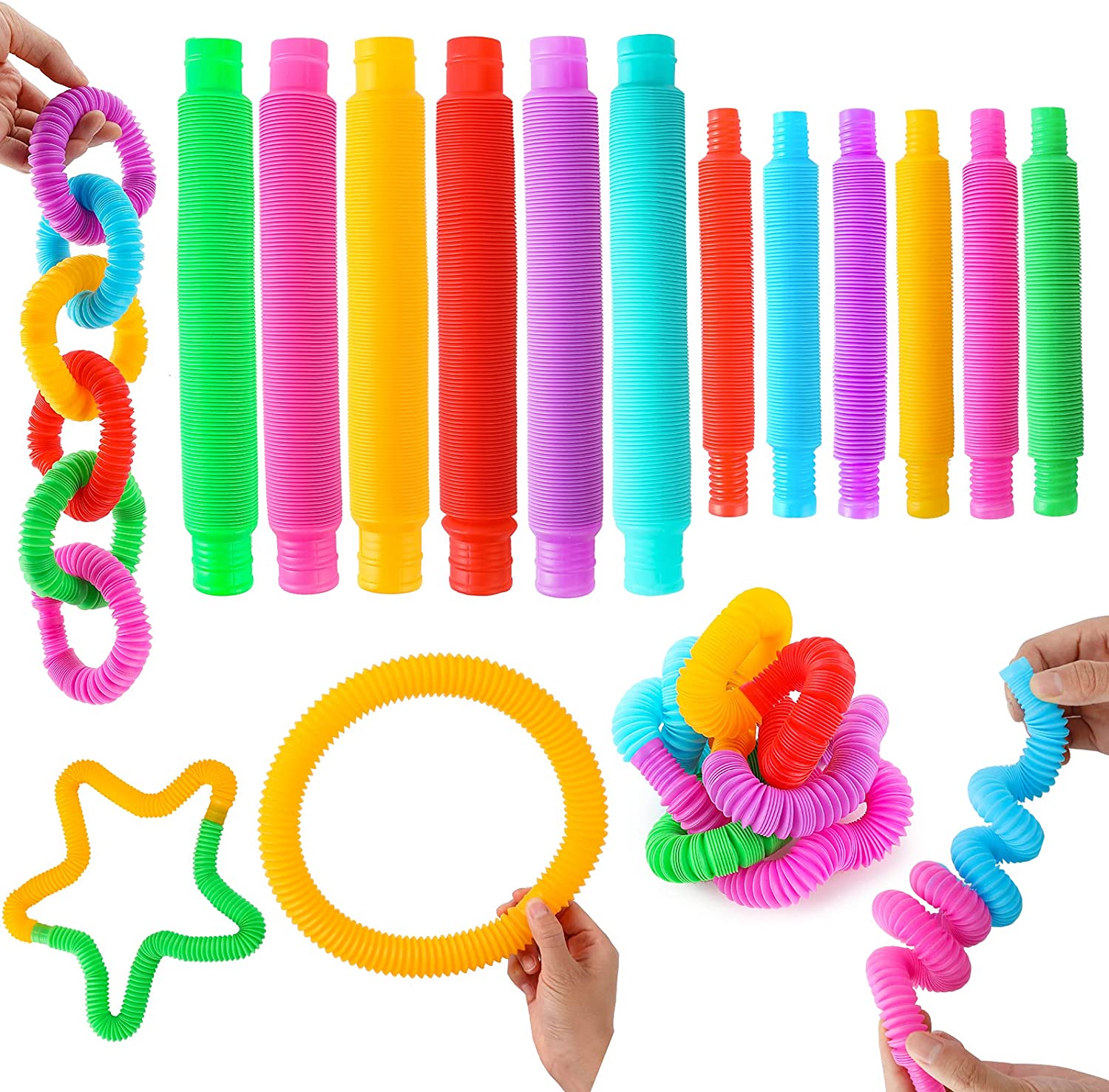 Newest Sensory Fidget Pop tube Twist Tubes Toy Stress Anxiety Relief Stretch Telescopic Bellows Extension Finger Straw Spring Toys for Kids Adults
Newest Sensory Fidget Pop tube Twist Tubes Toy Stress Anxiety Relief Stretch Telescopic Bellows Extension Finger Straw Spring Toys for Kids Adults
