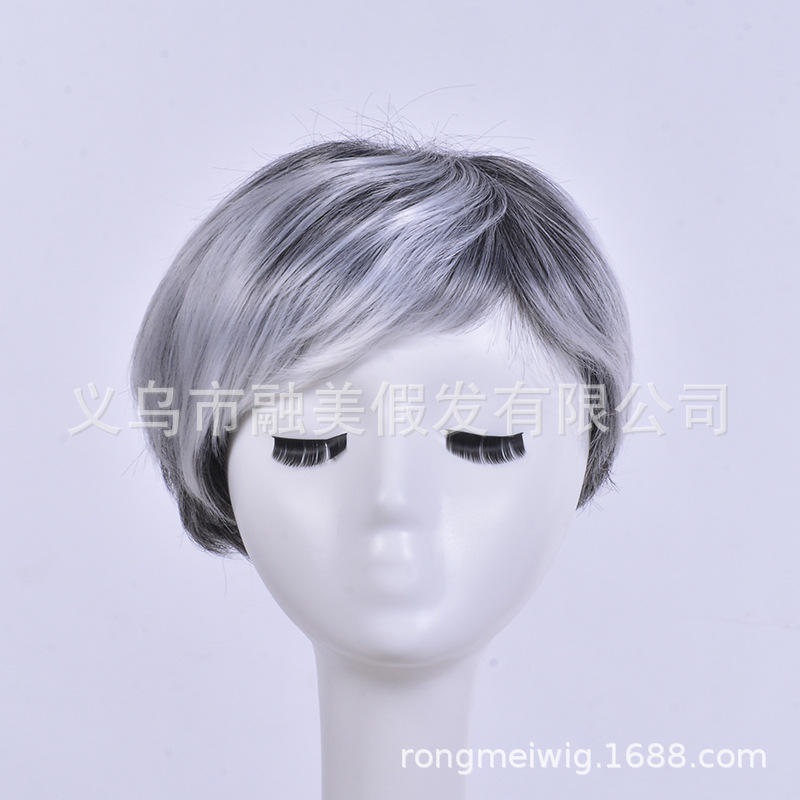 European and American Style Wig Short Hair Female Middle-Aged and Elderly Silver Gray Straight Hair Cross-Border Factory Supply One Piece Dr, Black
European and American Style Wig Short Hair Female Middle-Aged and Elderly Silver Gray Straight Hair Cross-Border Factory Supply One Piece Dr, Black