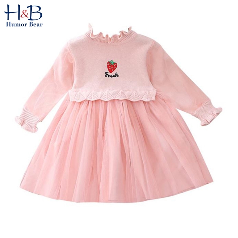 Autumn And Winter Girls Stitching Mesh Sweater Dress 1-6 Years Sweet Puff Sleeve Strawberry 210611, Bz2041 pink
Autumn And Winter Girls Stitching Mesh Sweater Dress 1-6 Years Sweet Puff Sleeve Strawberry 210611, Bz2041 pink