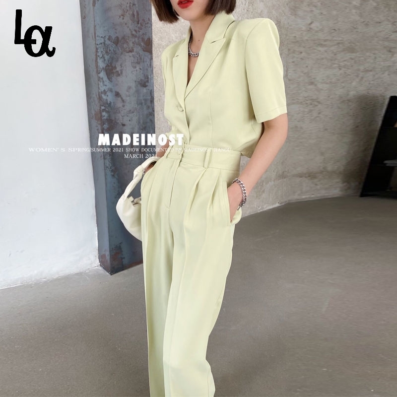 Women Summer Casual Two Pieces Vintage Office Lady Single Breasted Blazers & Pants Street Short Suits 210519, Blue
Women Summer Casual Two Pieces Vintage Office Lady Single Breasted Blazers & Pants Street Short Suits 210519, Blue