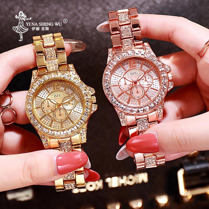 Wristwatches Womens Watches Rhinestones Luxury Top Brand Designer Stainless Steel Ladies Rose Gold Quartz Wristwatch 2021 Fashion
Wristwatches Womens Watches Rhinestones Luxury Top Brand Designer Stainless Steel Ladies Rose Gold Quartz Wristwatch 2021 Fashion