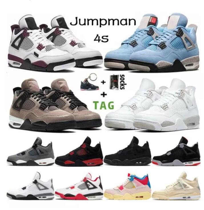 29Color Top Jumpman 4 Men Basketball Shoes Sail Fire Red 4s Travis Bred Starfish Undefeated Black Cat Scotts Obsidian UNC Fearless Women Sneakers 40-45, A425
29Color Top Jumpman 4 Men Basketball Shoes Sail Fire Red 4s Travis Bred Starfish Undefeated Black Cat Scotts Obsidian UNC Fearless Women Sneakers 40-45, A425
