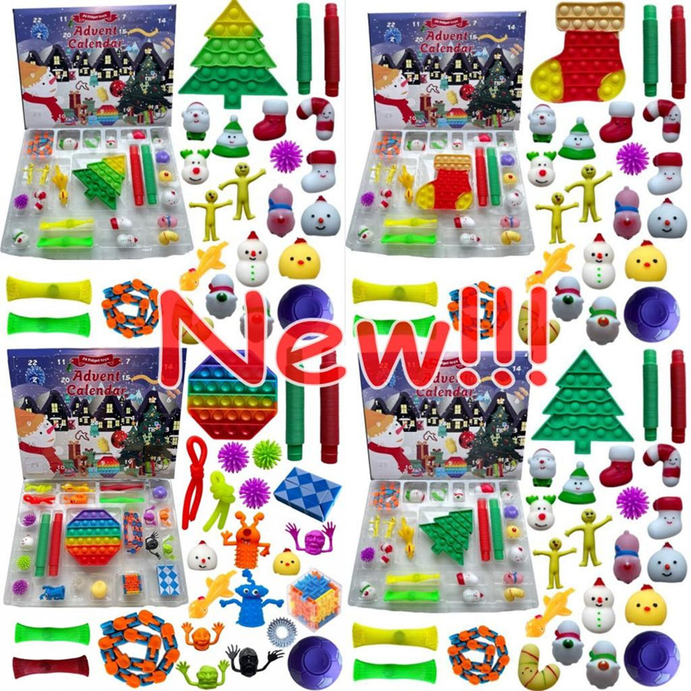 Christmas Fidget Toy Advent Calendar Set December 24 days Push Bubble 24pcs/Set Silicone Stress Reliever Sensory Toys
Christmas Fidget Toy Advent Calendar Set December 24 days Push Bubble 24pcs/Set Silicone Stress Reliever Sensory Toys