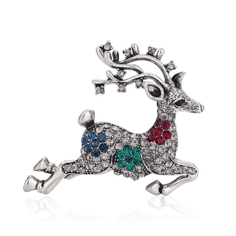 Pins, Brooches 3pcs/Lot Fashion Christmas Moose Brooch Crystal Cute Cartoon Pins Favorite Gift For Year
Pins, Brooches 3pcs/Lot Fashion Christmas Moose Brooch Crystal Cute Cartoon Pins Favorite Gift For Year