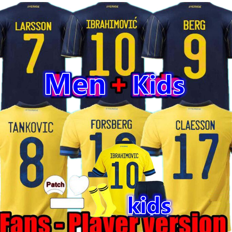 2021 IBRAHIMOVIC Mens Soccer Jerseys KALLSTROM LARSSON Home Yellow Away Football Shirt Sweden National Team TOIVONEN MARCUS BERG Uniforms, Black;yellow
2021 IBRAHIMOVIC Mens Soccer Jerseys KALLSTROM LARSSON Home Yellow Away Football Shirt Sweden National Team TOIVONEN MARCUS BERG Uniforms, Black;yellow