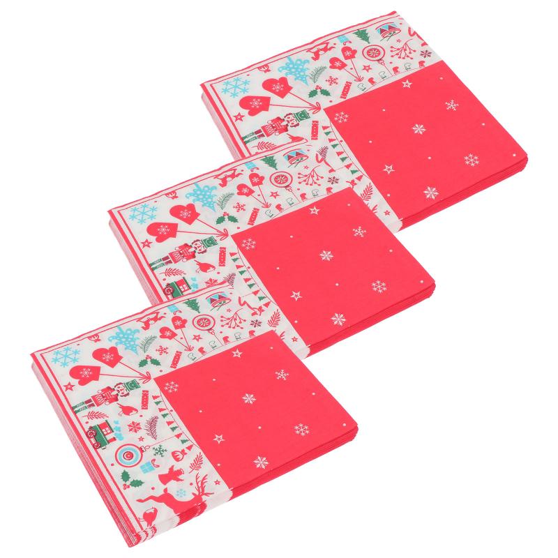 Christmas Decorations 80Pcs Printed Pattern Birthday Napkins Practical Party Tissues (Red)
Christmas Decorations 80Pcs Printed Pattern Birthday Napkins Practical Party Tissues (Red)