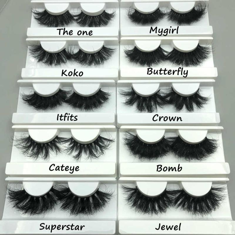 False Eyelashes Mikiwi 3d Mink Lashes With Packaging 25mm Fluffy Paper Box Dramatic Wispy Real