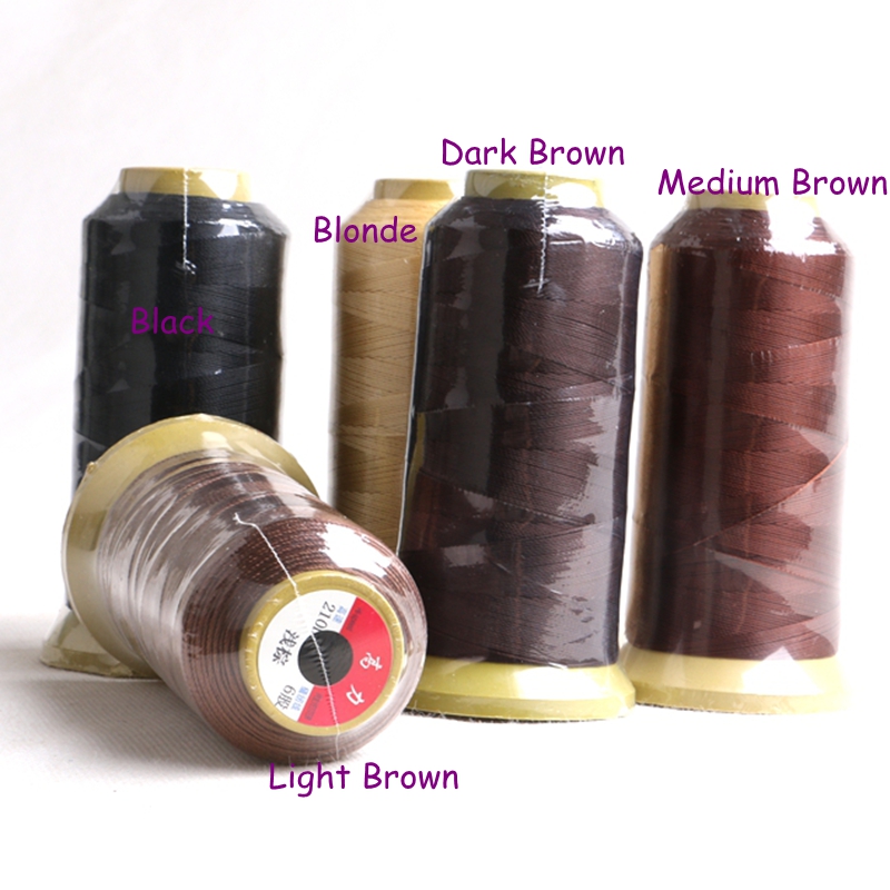 2000m Nylon weaving thread sewing thread for hair wefts clip hair professional hair extensions tools more colors