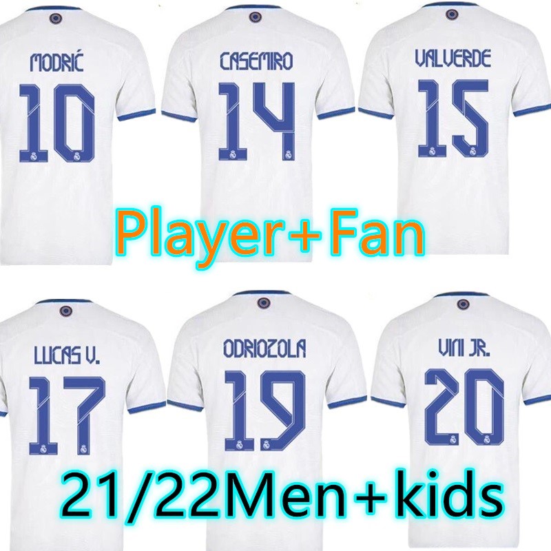 REAL MADRID jerseys 21 22 Player version soccer football shirt HAALAND SERGIO RAMOS BENZEMA camiseta men + kids kit, Home
REAL MADRID jerseys 21 22 Player version soccer football shirt HAALAND SERGIO RAMOS BENZEMA camiseta men + kids kit, Home
