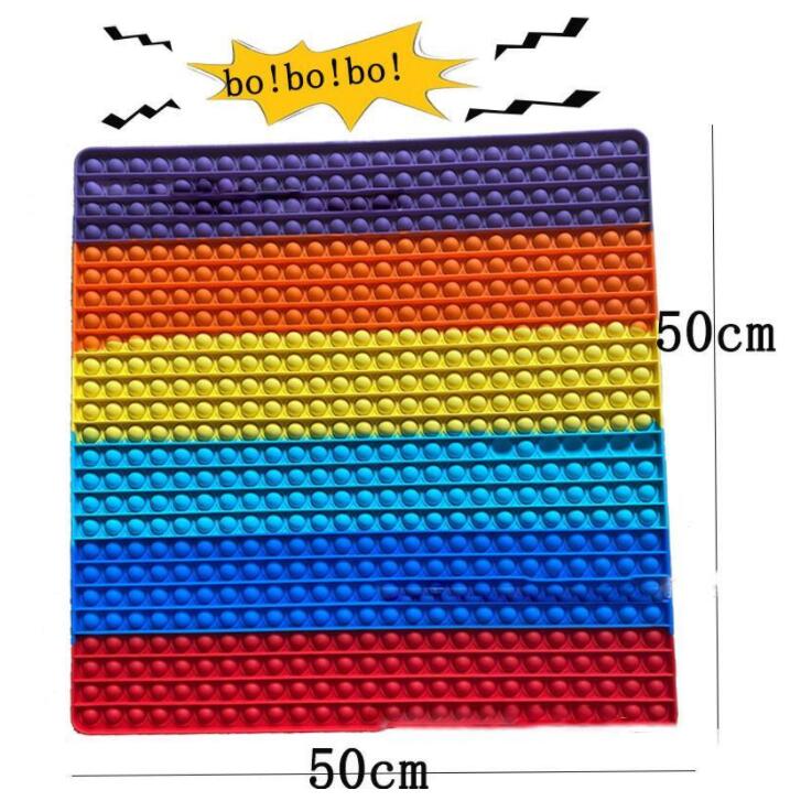 50*50cm Super Big Fidget Toys Rainbow Anti Stress Bubbles Push Sensory Toy Stress-Reliever Board Games Reusable Squeeze Kids Adult Gifts CJ20
50*50cm Super Big Fidget Toys Rainbow Anti Stress Bubbles Push Sensory Toy Stress-Reliever Board Games Reusable Squeeze Kids Adult Gifts CJ20