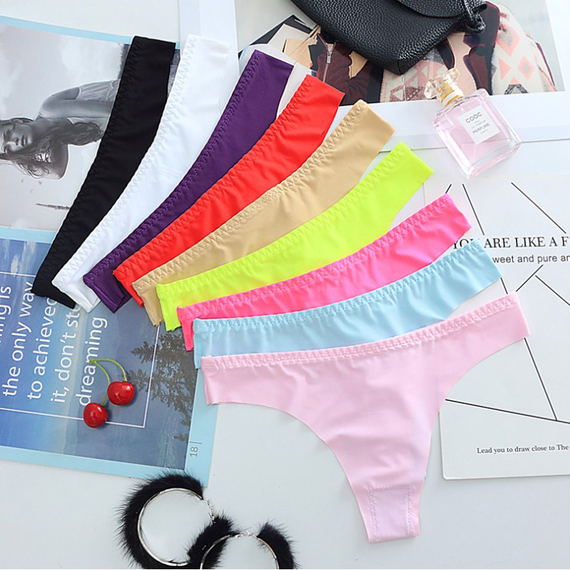 Low Waist Hot Sexy G-string Ice Silk Thin Panties T back Women Underwear Thong Tanga Kawaii G Strings Lingerie Panty, Black;white
Low Waist Hot Sexy G-string Ice Silk Thin Panties T back Women Underwear Thong Tanga Kawaii G Strings Lingerie Panty, Black;white