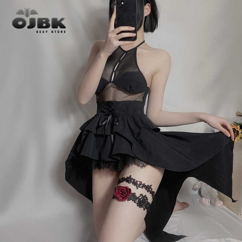 Sexy Gothic Lolita Cosplay Costumes Japanese Anime Demon Dark Character Outfit Dovetail Skirt For Women Erotic Lingerie 0714 210616
Sexy Gothic Lolita Cosplay Costumes Japanese Anime Demon Dark Character Outfit Dovetail Skirt For Women Erotic Lingerie 0714 210616