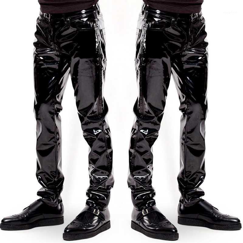 Men's Pants Mens Elastic Faux Leather PVC Motorcycle Ridding Black Slim Fit Dance Party Trousers Biker For Male
Men's Pants Mens Elastic Faux Leather PVC Motorcycle Ridding Black Slim Fit Dance Party Trousers Biker For Male