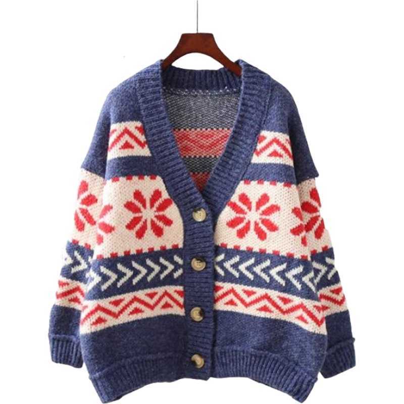 Merry Pretty winter cardigan sweater feminino Knitted Cotton Patchwork V-neck Cardigans Retro thick warm Leisure women 210526, Red
Merry Pretty winter cardigan sweater feminino Knitted Cotton Patchwork V-neck Cardigans Retro thick warm Leisure women 210526, Red