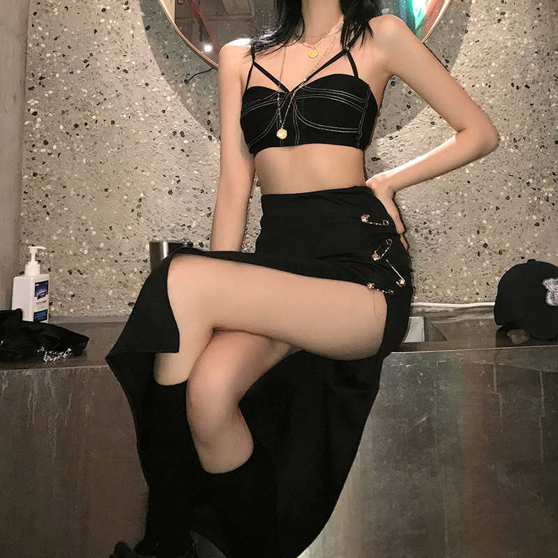 WOMENGAGA Spring And Summer Women'high Waist Slim Fashion Split Long Skirt Rivet Pin Korean Sexy Women 78YU 210603, Black
WOMENGAGA Spring And Summer Women'high Waist Slim Fashion Split Long Skirt Rivet Pin Korean Sexy Women 78YU 210603, Black