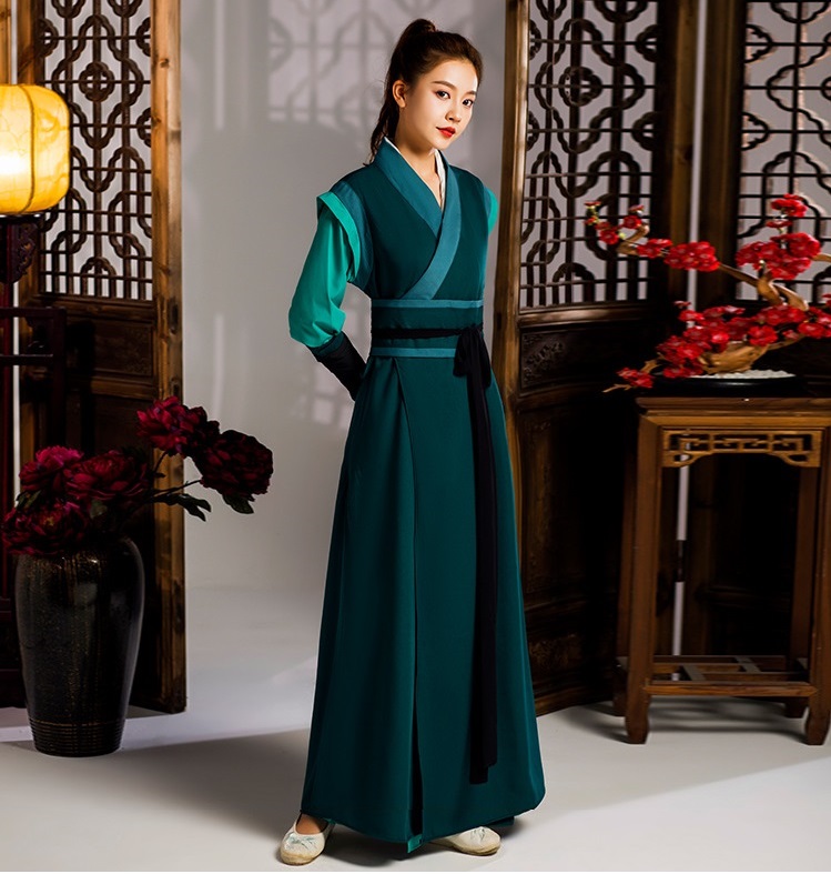 Hanfu women ethnic clothing Tang Dynasty Costumes Chinese Folk Clothes Classical Swordsman Ancient Dress TV Film Cosplay stage wear