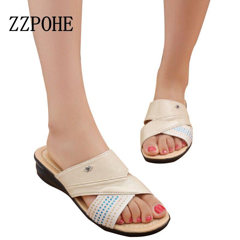 Slippers ZZPOHE Summer Woman Comfortable Soft Sandals Elderly Non-slip Breathable Ladies Large Size Women 40 41, White
Slippers ZZPOHE Summer Woman Comfortable Soft Sandals Elderly Non-slip Breathable Ladies Large Size Women 40 41, White