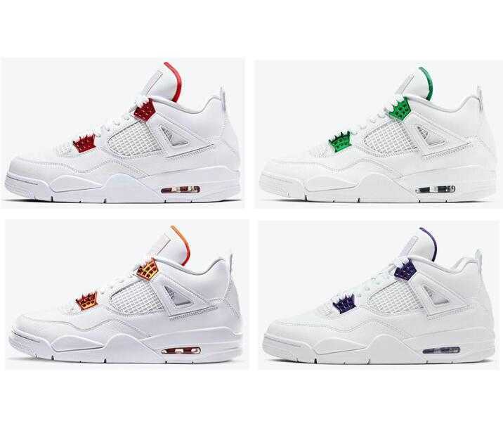 Pack 4 Metallic Court Purple Pine Green University Red Orange Metallic Pure Money Basketball Shoes Men 4s Sneakers With Box, Pine green metallic
Pack 4 Metallic Court Purple Pine Green University Red Orange Metallic Pure Money Basketball Shoes Men 4s Sneakers With Box, Pine green metallic
