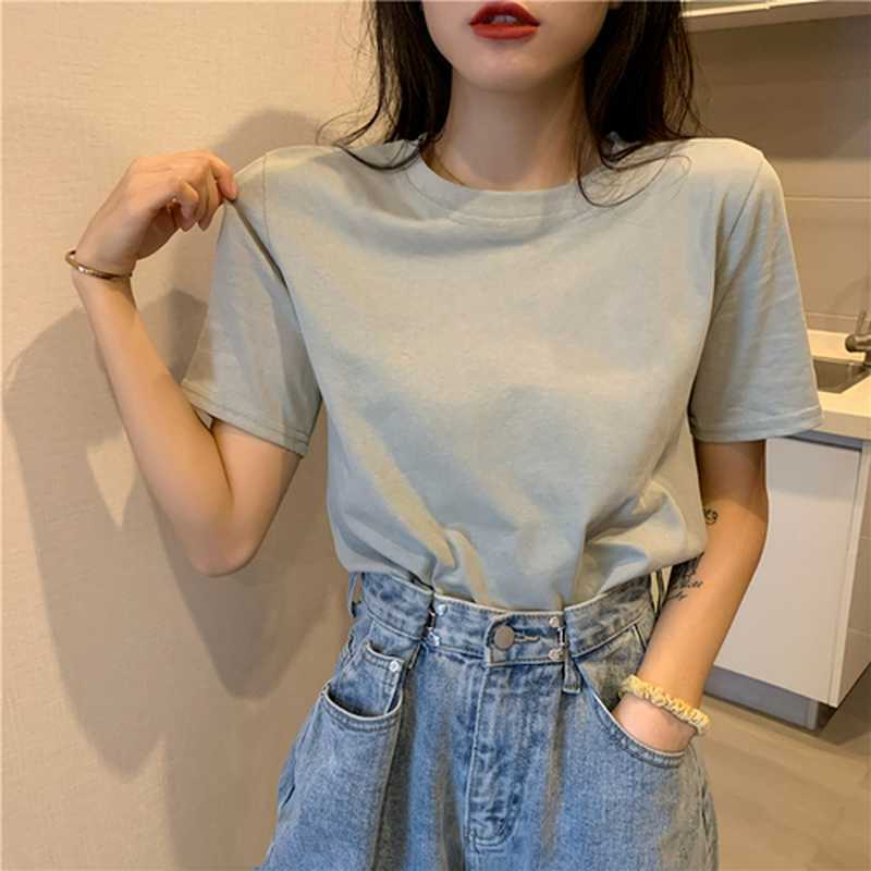 Spring and Summer Fashion T-shirt Loose Plus Size Shirt Versatile Multi-color Basic Round Neck Short-sleeved Tops 14070 210527, Creamy-white
Spring and Summer Fashion T-shirt Loose Plus Size Shirt Versatile Multi-color Basic Round Neck Short-sleeved Tops 14070 210527, Creamy-white
