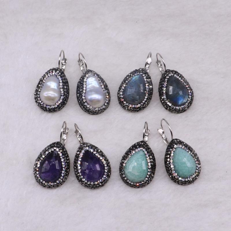 Dangle & Chandelier 8 Pairs Handmade Natural Stone Pave Rhinestone Earrings Jewelry Mix Color Gift For Lady 3351
Dangle & Chandelier 8 Pairs Handmade Natural Stone Pave Rhinestone Earrings Jewelry Mix Color Gift For Lady 3351