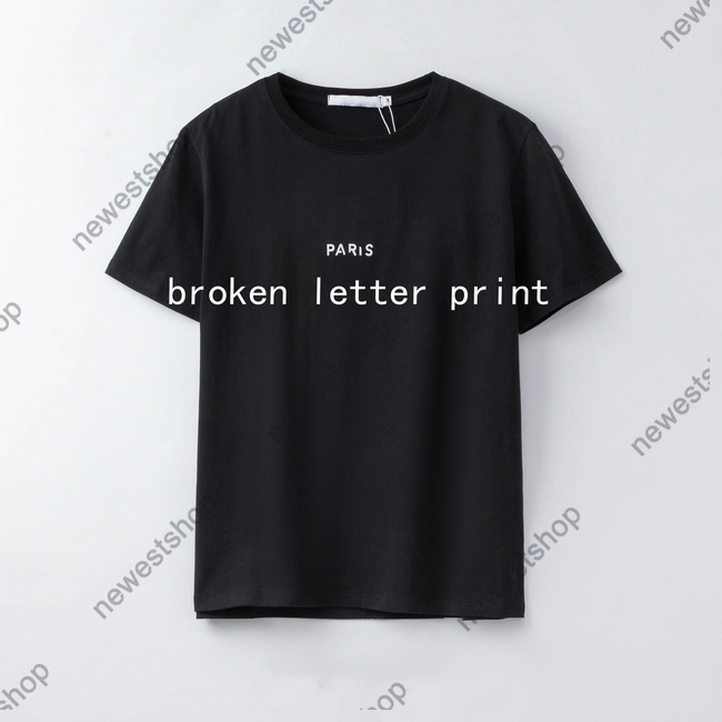 2021 summer version tee mens classic paris embroidery red letter borken t shirt cotton women t-shirts, White;black
2021 summer version tee mens classic paris embroidery red letter borken t shirt cotton women t-shirts, White;black