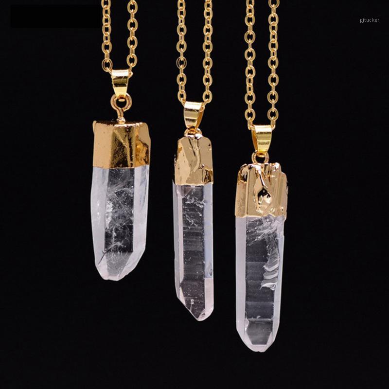 Pendant Necklaces Women's Real Rock Crystal Quartz Necklace Rough Natural Stone Druzy Gold Plated Choker1
Pendant Necklaces Women's Real Rock Crystal Quartz Necklace Rough Natural Stone Druzy Gold Plated Choker1