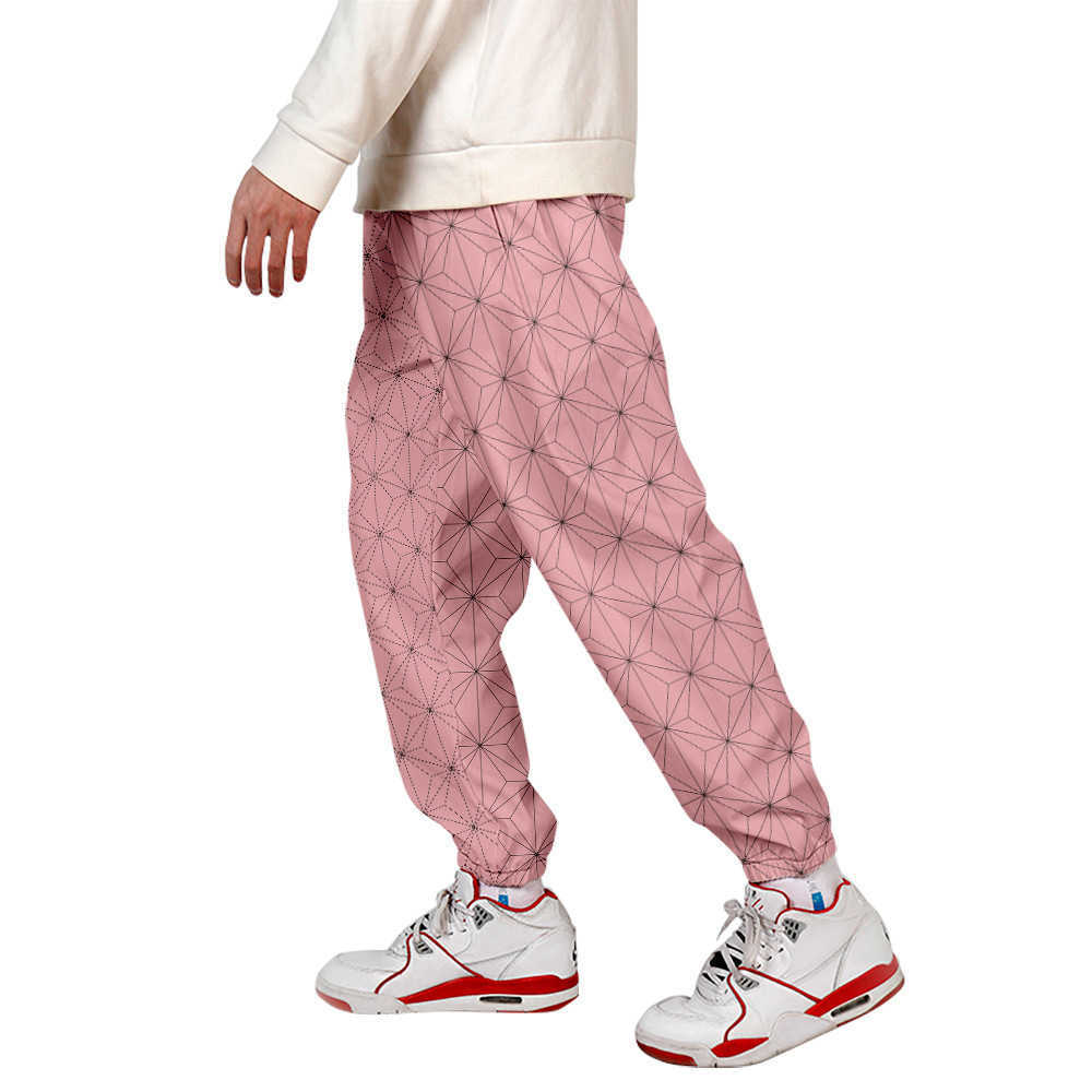 2020 New 3D Print Demon Slayer Sweatpants Women/Men Fitness Joggers Spring High Street Anime Trousers Harajuku Pants Sweatpant Q0801
