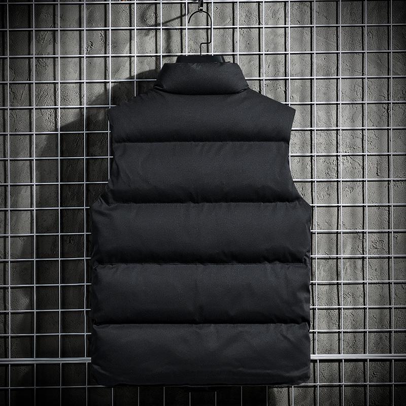 Men Jacket Vests With Pockets Fashion Stand Collar Keep Warm Windbreaker Sleeveless Waistcoat Plus Size Vest Down Men's Jackets