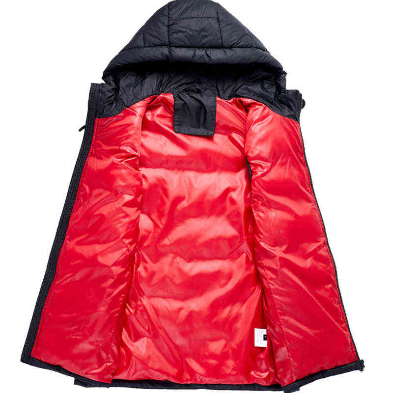 Autumn Winter Men Hooded Vest Sleeveless Coat Waterproof Patchwork Thick Comfortable Dashion Waistcoat Size 4XL 211111