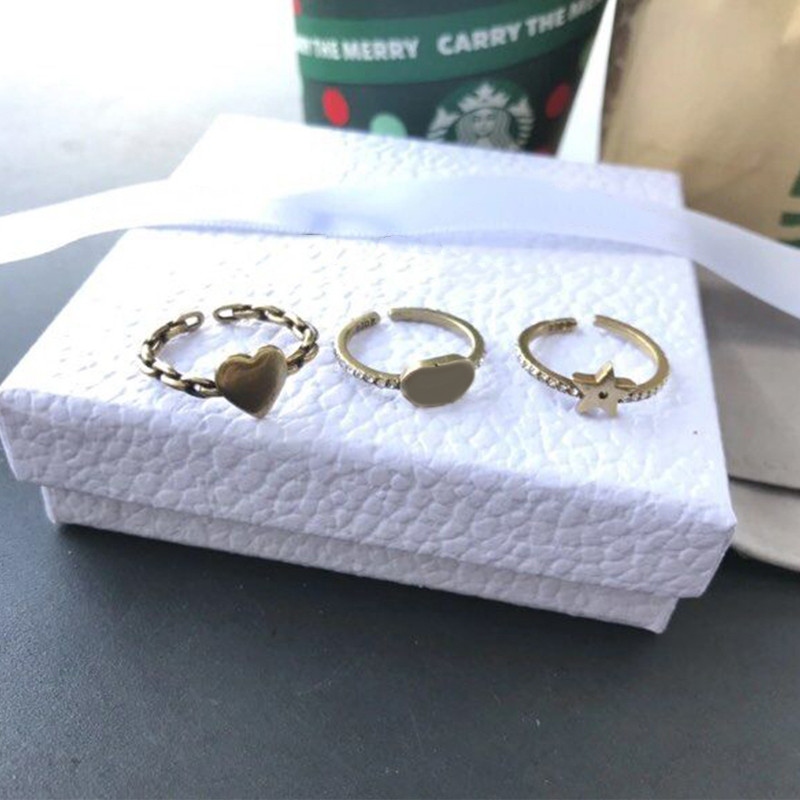 3PCS/set CD Letter Ring 18k Gold Plated Letter Star Heart Rings Fashion Vintage Charms Wedding Gifts Costume Jewelry With Gift Box #8026 gift product
3PCS/set CD Letter Ring 18k Gold Plated Letter Star Heart Rings Fashion Vintage Charms Wedding Gifts Costume Jewelry With Gift Box #8026 gift product