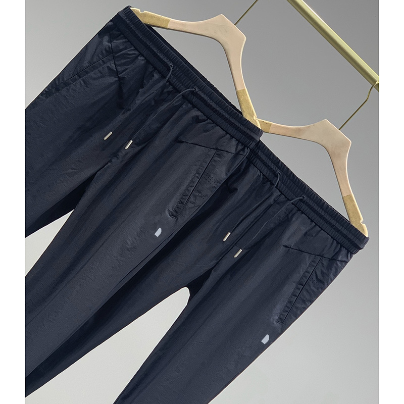 Mens Casual Pants Fashionable Breathable Men Sports Quick Srying Pants Elastic Loose Tie Trousers 2022 Summer Wear