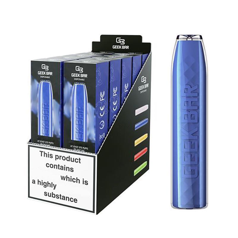 Geek Bar Cigarettes 600 Hits Disposable Vape 2.4ml Pod Pre-filled 350mAh Battery e cig Kit 2% Vapes VS Puv Pls
Geek Bar Cigarettes 600 Hits Disposable Vape 2.4ml Pod Pre-filled 350mAh Battery e cig Kit 2% Vapes VS Puv Pls