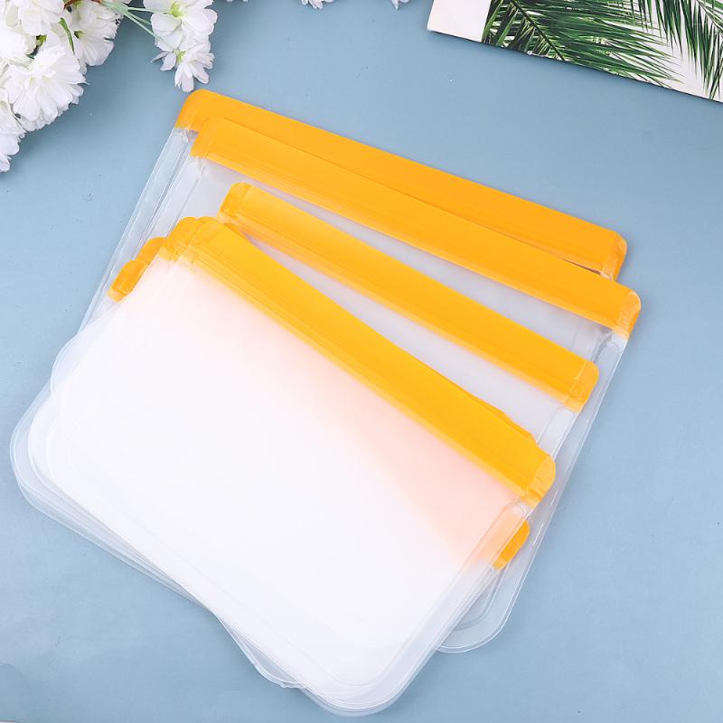 12pcs PEVA Flat Sealed Bag Freshness Protection Package Self Sealing Storage For Fruit Vegetable Orange (5pcs Size 2, 5 Colanders & Str Stra