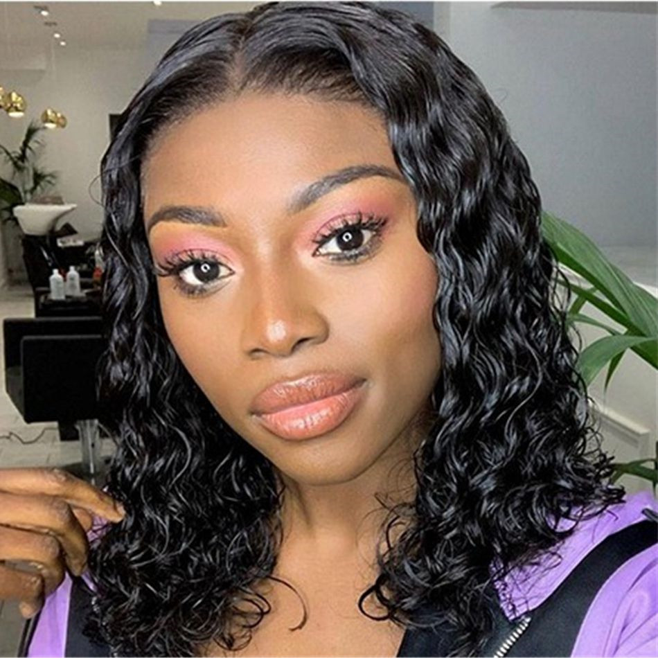 13x4 Transparent HD Lace Front Wigs Middle Part 130% Indian Curly Short Human Hair Bob Wig for Women, Natural color
13x4 Transparent HD Lace Front Wigs Middle Part 130% Indian Curly Short Human Hair Bob Wig for Women, Natural color