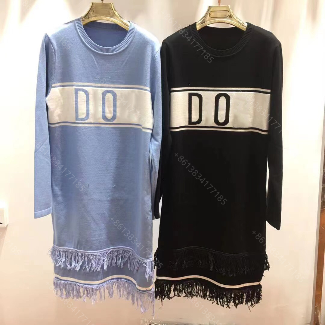 Designer women wool knit dress hoodie casual crochet mujer midi dresses shirt long sleeve high-end Cd brand logo designer clothes womens wholesale, Black;gray
Designer women wool knit dress hoodie casual crochet mujer midi dresses shirt long sleeve high-end Cd brand logo designer clothes womens wholesale, Black;gray