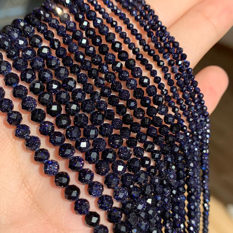 Other Blue Natural Sandstone Beads Faceted Stone Round Loose Mineral For Jewelry Making Handmade Waistbeads Women 2/3/4mm
Other Blue Natural Sandstone Beads Faceted Stone Round Loose Mineral For Jewelry Making Handmade Waistbeads Women 2/3/4mm