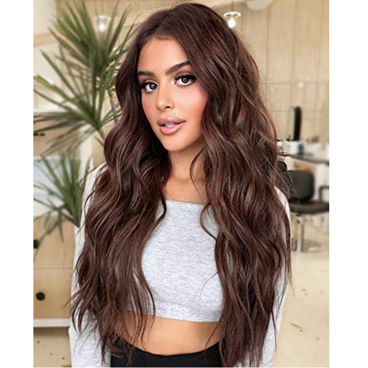 women wigs 2021 new 24inch curly hair water wave synthetic Lace Front Wigs