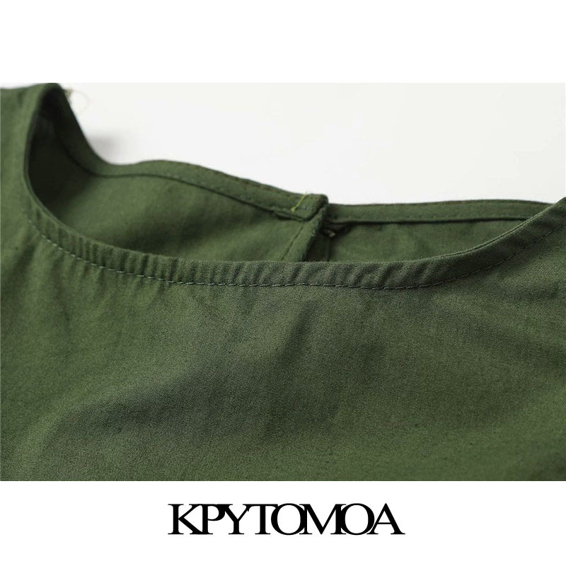 Women Sweet Fashion Cutwork Embroidery Pleated Blouses O Neck Short Ruffled Sleeve Female Shirts Chic Tops 210420