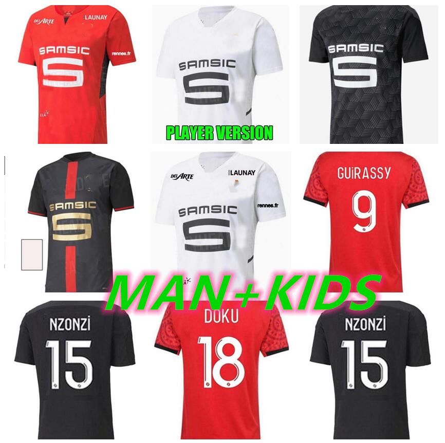 21 22 Stade Rennais Soccer Jerseys 120th Anniversary FC Rennes maillots de foot 2021 2022 CAMAVINGA BOURIGEAUD RAPHINHA NIANG HUNOU GRENIER Men kids
21 22 Stade Rennais Soccer Jerseys 120th Anniversary FC Rennes maillots de foot 2021 2022 CAMAVINGA BOURIGEAUD RAPHINHA NIANG HUNOU GRENIER Men kids