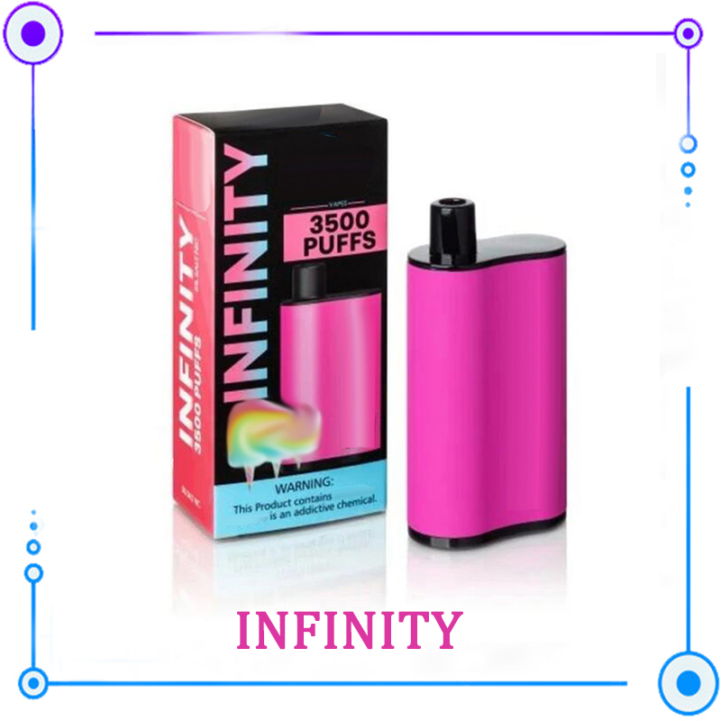 Extra ULTRA INFINITY Disposable Vape Pen Electronic Cigarettes Kit 850mAh Battery 1500 2500 3500Puffs Pre-Filled high quality Original vapors wholesale 22 color
Extra ULTRA INFINITY Disposable Vape Pen Electronic Cigarettes Kit 850mAh Battery 1500 2500 3500Puffs Pre-Filled high quality Original vapors wholesale 22 color