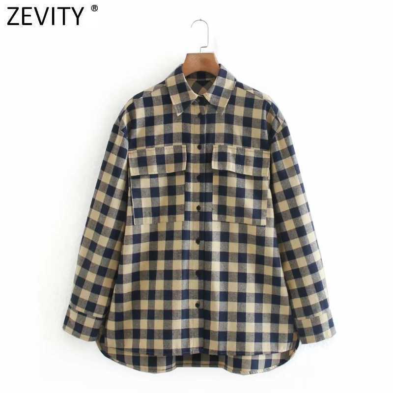Zevity Women Vintage Color Matching Plaid Print Casual Smock Blouse Office Lady Retro Pockets Shirts Chic Blusas Tops LS7426 210603, As pic ls7426ld
Zevity Women Vintage Color Matching Plaid Print Casual Smock Blouse Office Lady Retro Pockets Shirts Chic Blusas Tops LS7426 210603, As pic ls7426ld